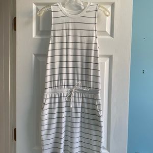 Lou and Grey white striped dress.